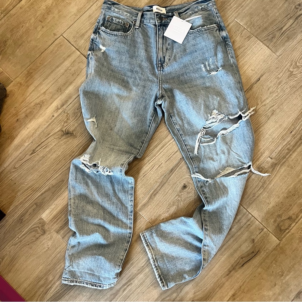 Pistola Presley High Rise Relaxed Roller Denim Jeans in Los Feliz Size 29 - Picture 6 of 6